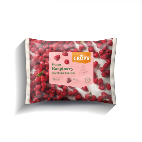 Crop's Raspberry, frozen whole fruit, 1kg