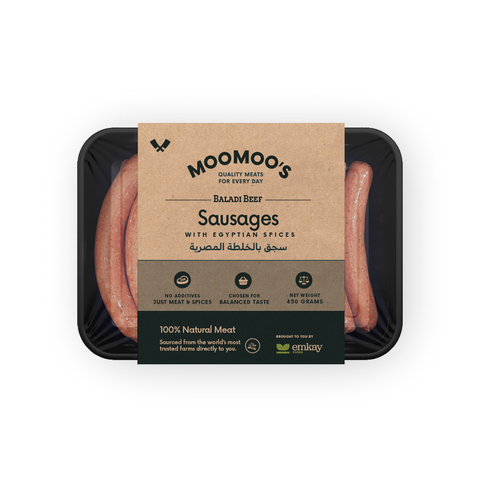 Sausages with Egyptian Spices | Baladi Beef | 450g