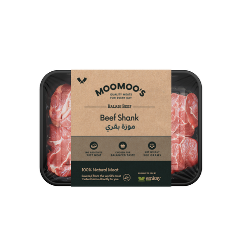 Moomoo's baladi beef shank, frozen, 900g