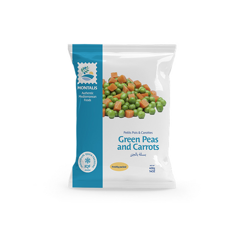 Frozen Green Peas & Carrots | Montalis | 400g