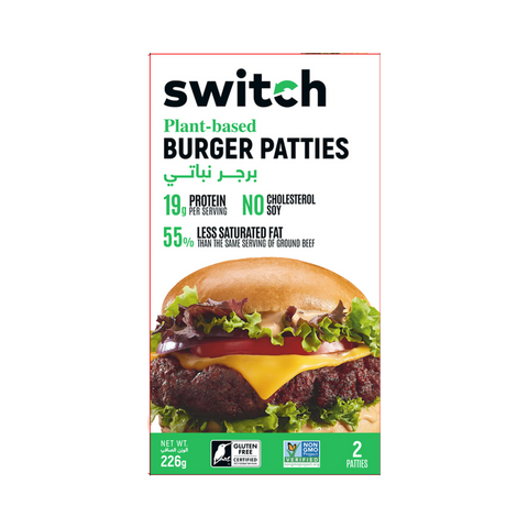 Switch plant based burger patties, 226g