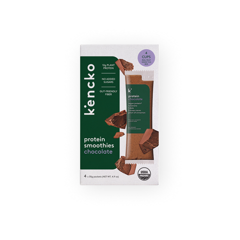 Organic Protein Smoothie - Chocolate | Kencko | 4 x 35g