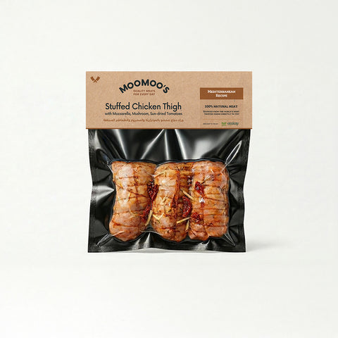 Stuffed Chicken Thighs | Mozzarella, Mushrooms, and Sun-dried Tomatoes | ≈ 550g