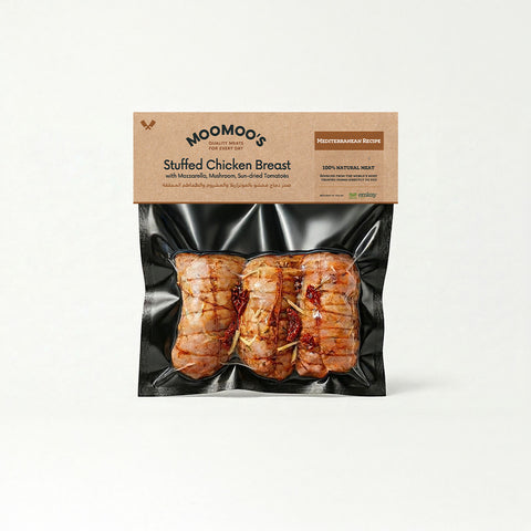 Stuffed Chicken Breasts | Mozzarella, Mushrooms, and Sun-dried Tomatoes | ≈ 550g